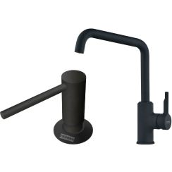 Set Küchenarmatur Franke Urban 115.0627.524, Flüssigkeitsspender Franke Comfort 112.0753.277