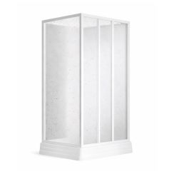 Ravak Supernova Duschkabinen-Set mit Duschwanne 90x90 cm quadratisch weiß Glanz/Polystyrol 8367711211