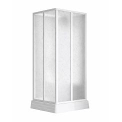 Ravak Supernova Duschkabinen-Set mit Duschwanne 90x90 cm quadratisch weiß Glanz/Polystyrol 8267711211