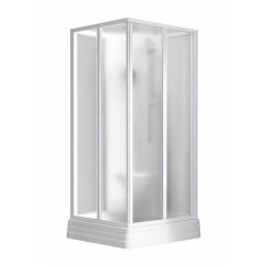 Ravak Supernova Duschkabinen-Set mit Duschwanne 80x80 cm quadratisch weiß Glanz/ 82644112ZG