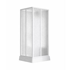 Ravak Supernova Duschkabinen-Set mit Duschwanne 80x80 cm quadratisch weiß Glanz/Polystyrol 8264411211