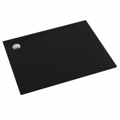 Schedline Libra Black Mat Rechteckige Duschwanne 90x80 cm schwarz 3SP.L1P-8090/C/MG