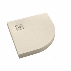 Schedline NonLimits Cashmere Stone Halbrunde Duschwanne 90x90 cm beige 3ST.N1O-9090/PK/ST-M1/PK/ST