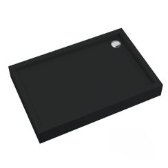 Schedline Cameron Black Mat Rechteckige Duschwanne 100x80 cm schwarz 3ST.C1P-80100/C/MG