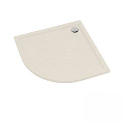 Schedline Sharper Cashmere Stone Halbrunde Duschwanne 80x80 cm beige 3S.S1O-8080/PK/ST