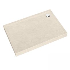 Schedline Sharper Cashmere Stone Rechteckige Duschwanne 120x80 cm beige 3S.S1P-80120/PK/ST