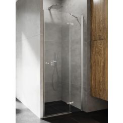 New Trendy Kalibra Duschtüren 80 cm aufklappbar chrom Glanz/durchsichtiges Glas D-1006A