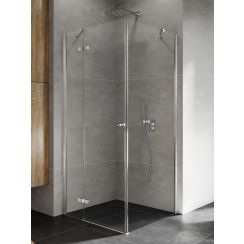 New Trendy Kalibra Duschkabine 100x100 cm quadratisch chrom Glanz/durchsichtiges Glas K-5012