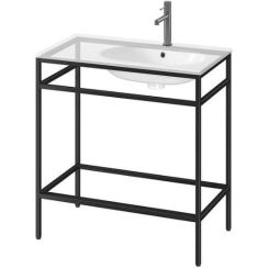 Cersanit Zen Konsole 79.5x44.7x83 cm Unterschrank stehend schwarz S1001-036