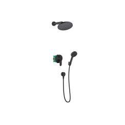 Hansgrohe Vernis Blend Duschset Unterputz mit Kopfbrause schwarz 88002339