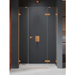 New Trendy Eventa Copper Brushed Duschtüren 170 cm aufklappbar kupfer gebürstet/durchsichtiges Glas EXK-8007