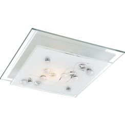 Globo Lighting Ballerina Decke 2x60 W weiß 48092