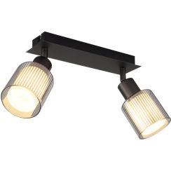 Globo Lighting Villegas Wandleuchte 2x25 W schwarz 54456-2