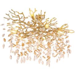 Globo Lighting Queena Deckenlampe x40 W gold 64138D1G