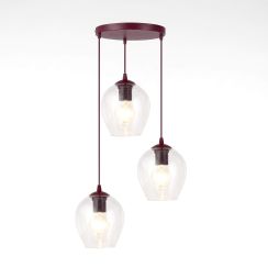 Emibig Istar Pendelleuchte 3x15 W burgund 1784/3PREM