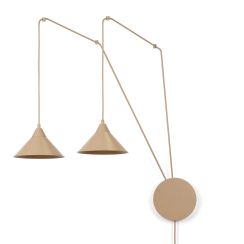Emibig Abramo Pendelleuchte 2x15 W beige 1786/2