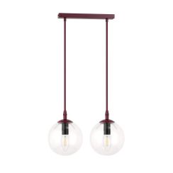 Emibig Cosmo Pendelleuchte 2x10 W burgund 1788/2