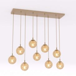 Emibig Cosmo Pendelleuchte x10 W beige 1791/9