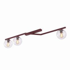 Emibig Naton Deckenlampe 3x8 W burgund 1804/3