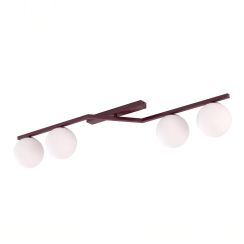 Emibig Naton Deckenlampe 4x10 W burgund 1803/4