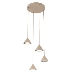 Emibig Elit Pendelleuchte 4x10 W beige 1812/4PREM