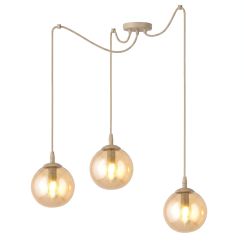 Emibig Gigi Pendelleuchte 3x10 W beige 1824/3