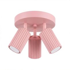 Sollux Lighting Karbon Deckenlampe 3x10 W rosa SL.1941