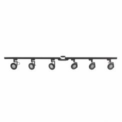 Zuma Line Black Schienensystem-Set mit Strahlern 6x15 W schwarz 3028