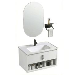 Rea Toledo Badezimmermöbel-Set 60x48x cm Unterschrank hängend weiß REA-M0018