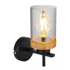 Globo Lighting Finca Wandlampe 1x40 W schwarz-verraucht 15557W