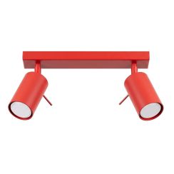 Sollux Lighting Ring Deckenlampe 2x10 W rot SL.2190