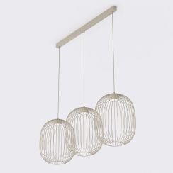 Emibig Mantra Pendelleuchte 3x10 W beige 1701/3