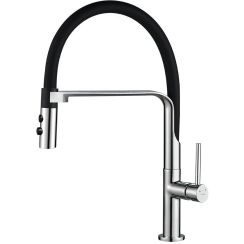 Kuchinox Siluetto Küchenarmatur Stehend chrom-schwarz BQU_778D