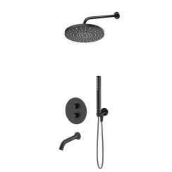 Set Badewannen- und Duscharmatur Oltens Katla 34600300, Kopfbrause Oltens Pluva 37010300, 39100300, 39400300, 39304300, 37102300, 37200300