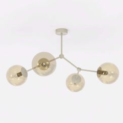 Emibig Space Deckenlampe 4x10 W beige 1702/4