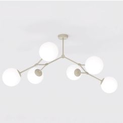 Emibig Space Deckenlampe 6x10 W beige 1703/6