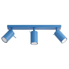 Sollux Lighting Ring Deckenlampe 3x10 W blau SL.2203