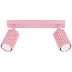 Sollux Lighting Karbon Deckenlampe 2x10 W rosa SL.1935