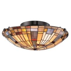 Elstead Lighting Inglenook Deckenlampe 2x60 W mehrfarbig QZ-INGLENOOK-F-SMALL