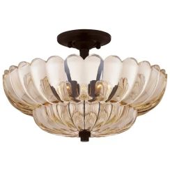 Elstead Lighting Whitecap Deckenlampe 4x40 W transparent-braun QZ-WHITECAP-SF-M
