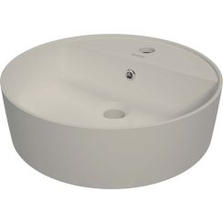 Deante Round Waschbecken 42.2x40.8 cm oval Aufsatzwaschbecken braun/beige matte CGR_5U4B