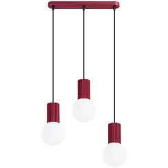 Sollux Lighting Halo Pendelleuchte 3x8 W burgund SL.1999