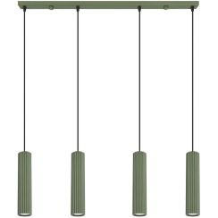 Sollux Lighting Karbon Pendelleuchte 4x10 W grün SL.2005