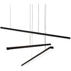 MaxLight Trio Pendelleuchte 3x12 W schwarz P0311