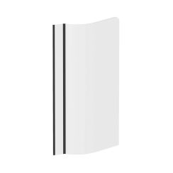Ravak ARC Badewannenabtrennung 80 cm einteilig schwarz Matte/durchsichtiges Glas 7Q7S03L0Y1
