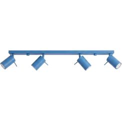 Sollux Lighting Ring Deckenlampe 4x10 W blau SL.2205