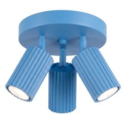 Sollux Lighting Karbon Decke 3x10 W blau SL.2381