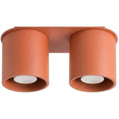 Sollux Lighting Orbis Deckenlampe 2x10 W rot SL.2094