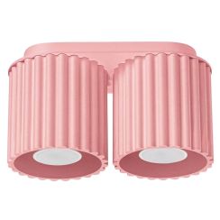 Sollux Lighting Aura Deckenlampe 2x10 W rosa SL.2404