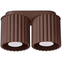 Sollux Lighting Aura Deckenlampe 2x10 W braun SL.2424